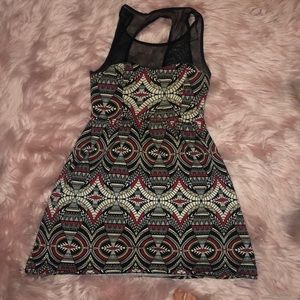 Dress with for geometric design